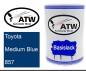 Preview: Toyota, Medium Blue, 857: 500ml Lackdose, von ATW Autoteile West.